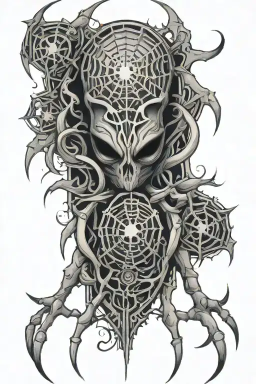 Gothic Tribal With A Spider