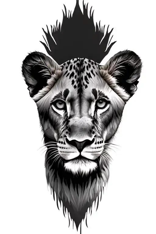 Lioness And Cub Faces