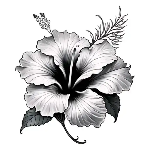 Hibiscus Flower Abstract