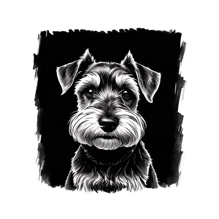 Miniature Schnauzer Minimalist