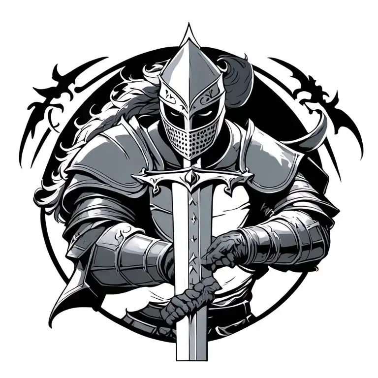 I Would Like A Knight Dechus With A Sword