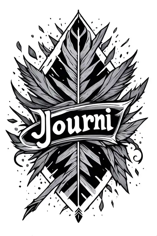 Arrow With The Name Journi