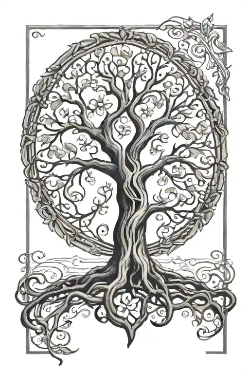 Family Tree Using Wedding Bands Like Nirvana