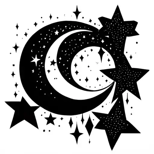 Star And Moon And One