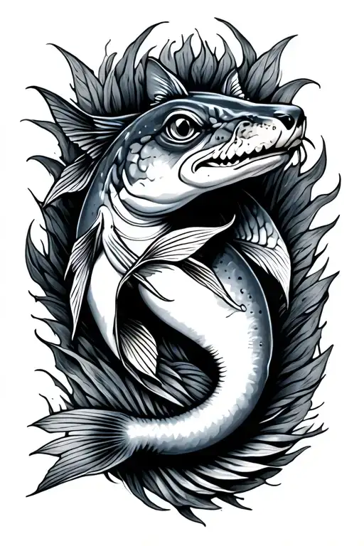 Catfish In Brushpile