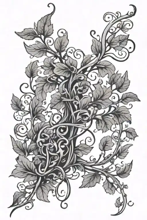 Thin Vine Wrapping Itself