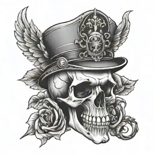 Skull On The Chest For Man