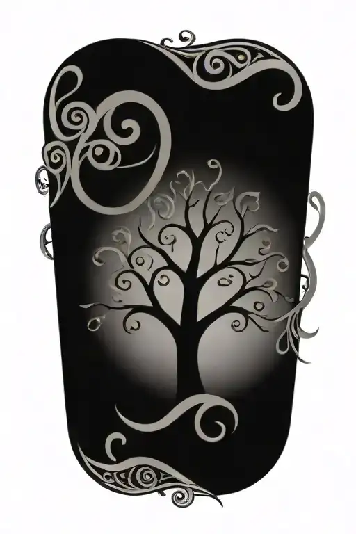 Tree Of Life With A Treble Clef Illuminated