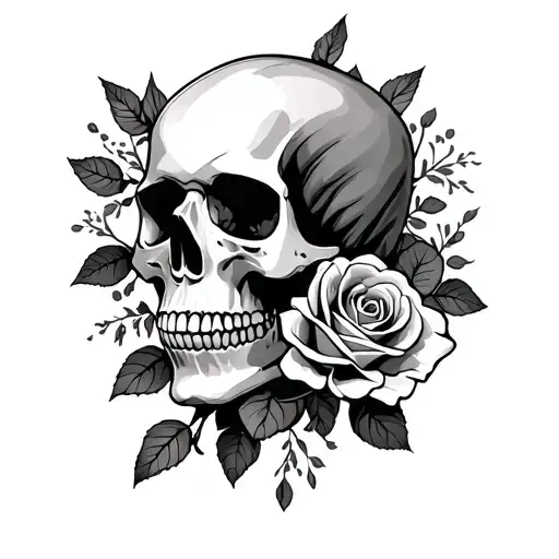 Skull And Roses