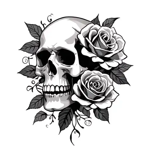 Skull And Roses