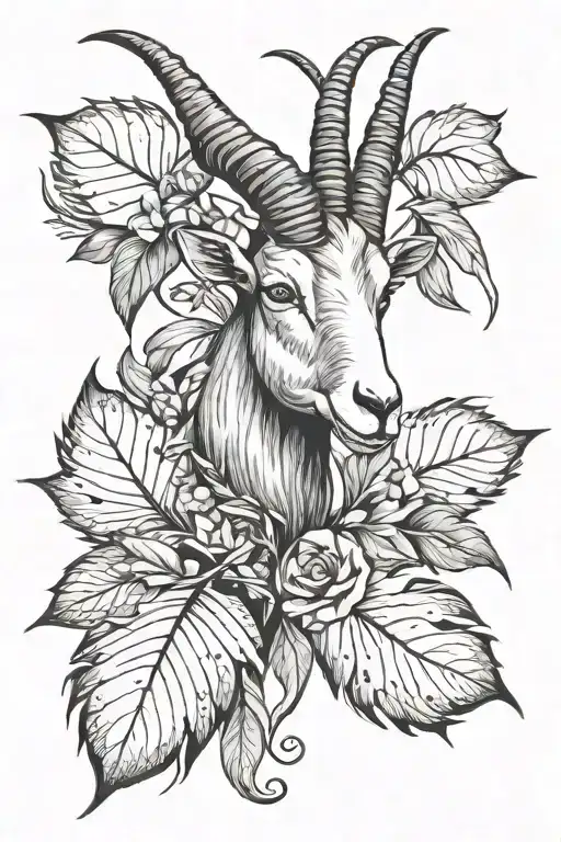 Goat Leaf And A Positive Meaning Attracts