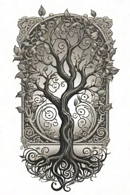 Tree Of Life Inside A Treble Clef