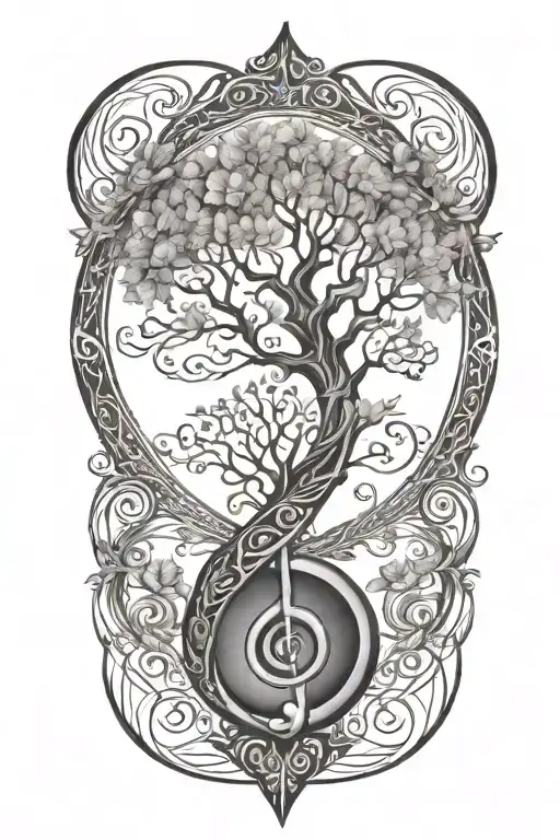 Tree Of Life Inside A Treble Clef