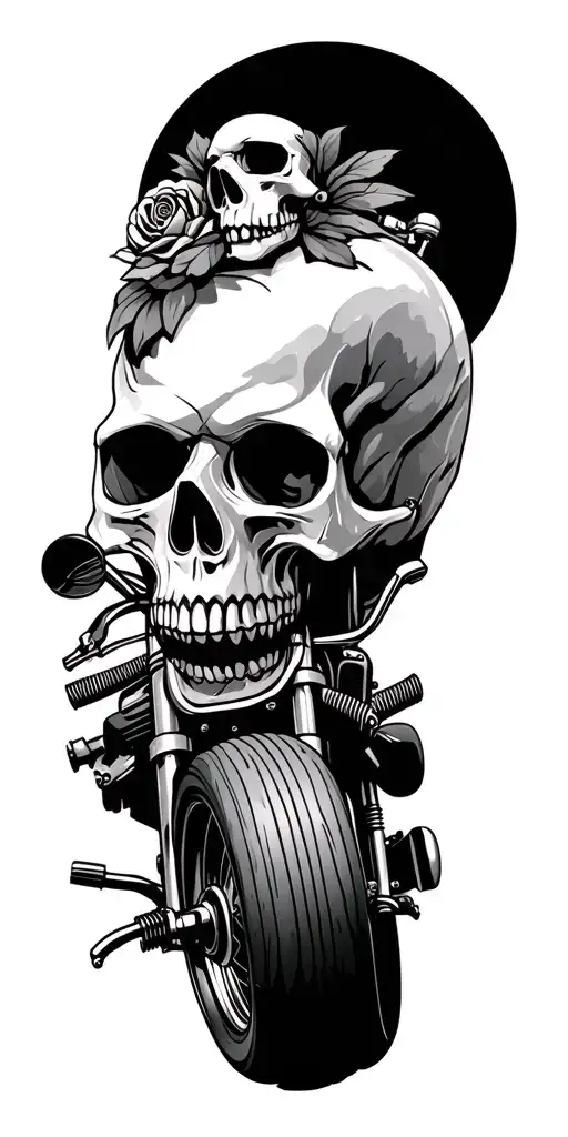 Skull And Motorcycles
