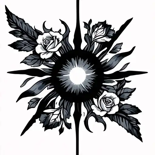 Arrow To The Sun With Roses