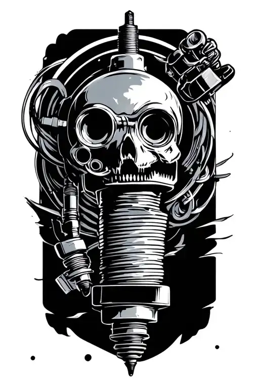 Turbo And Glow Plug Outline