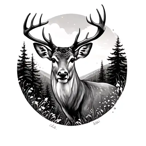 Deer Outdoor Landscape