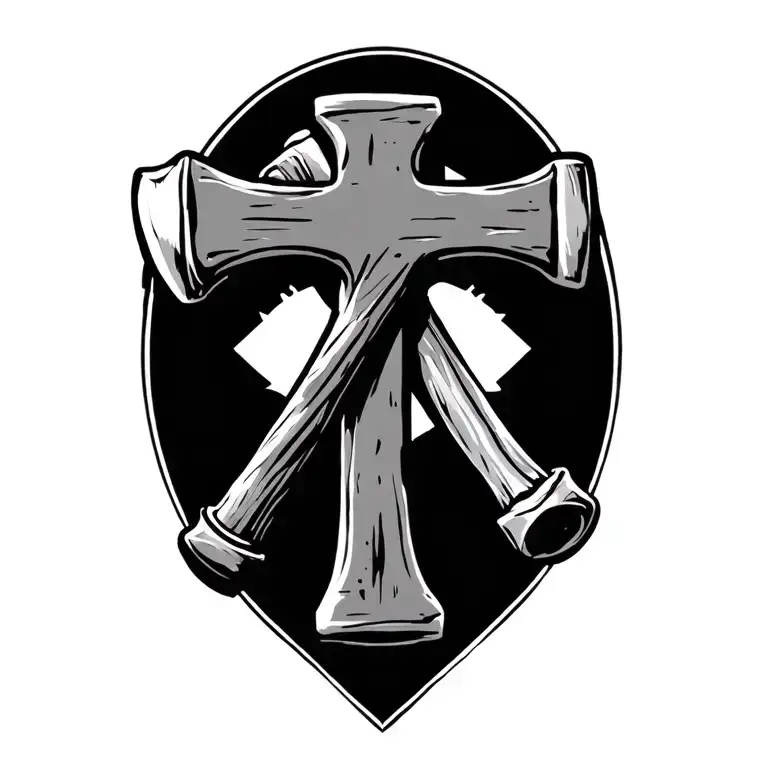Hammers In A Cross