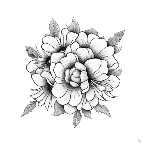 Globe Surrounded By Flowers And A Steel Bridge