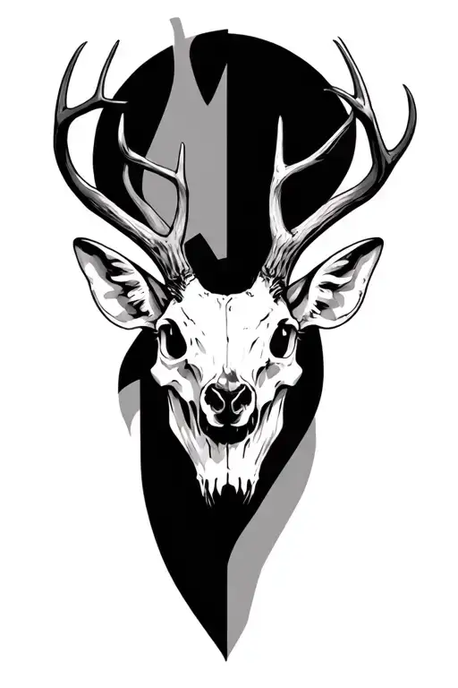 Deer Half Skull