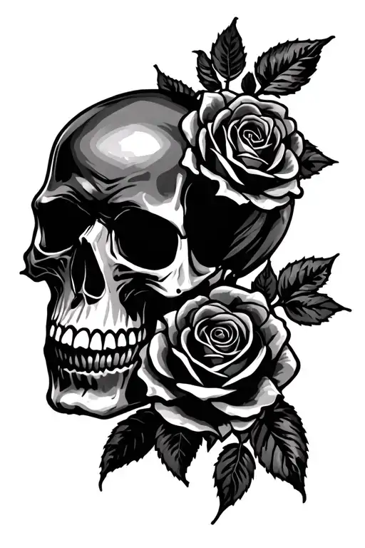 Skull And Roses
