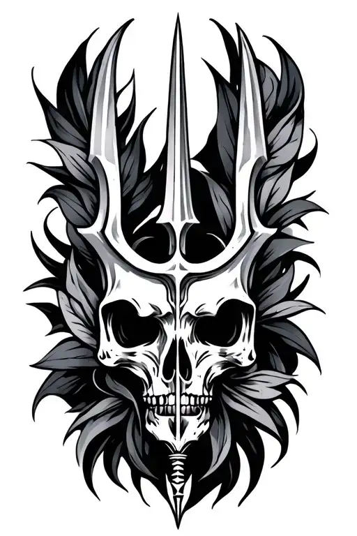 Triabl With Trident Center Piece