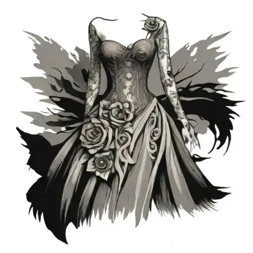 Tattered Wedding Dress