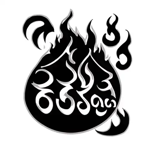 Mountain Seat Fire Bengali Script