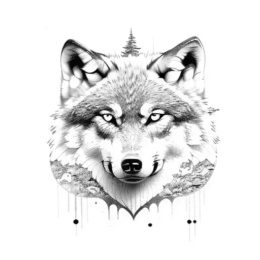 Wolf And Moon Houing