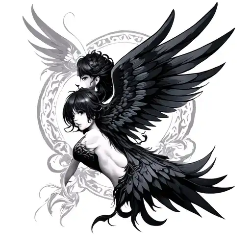 Rias Gremory High Quality Black Wings