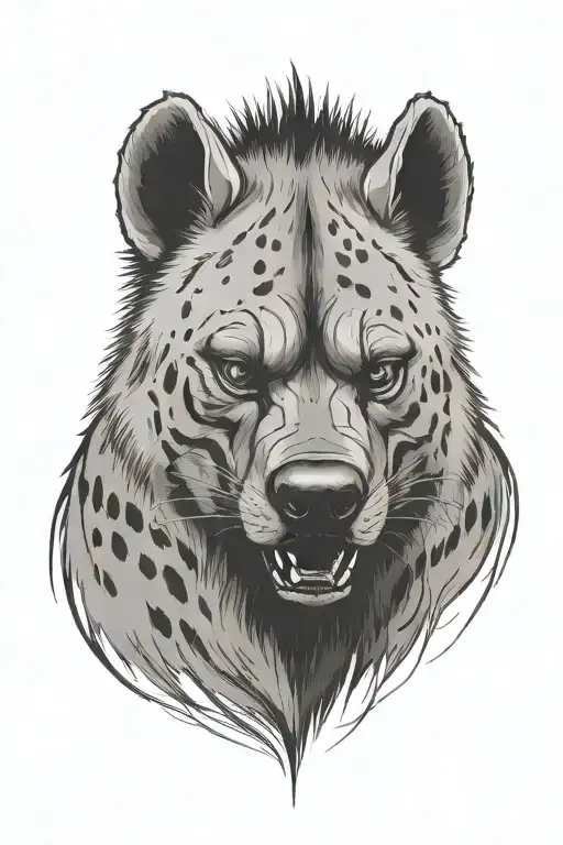 Angry Hyena Face