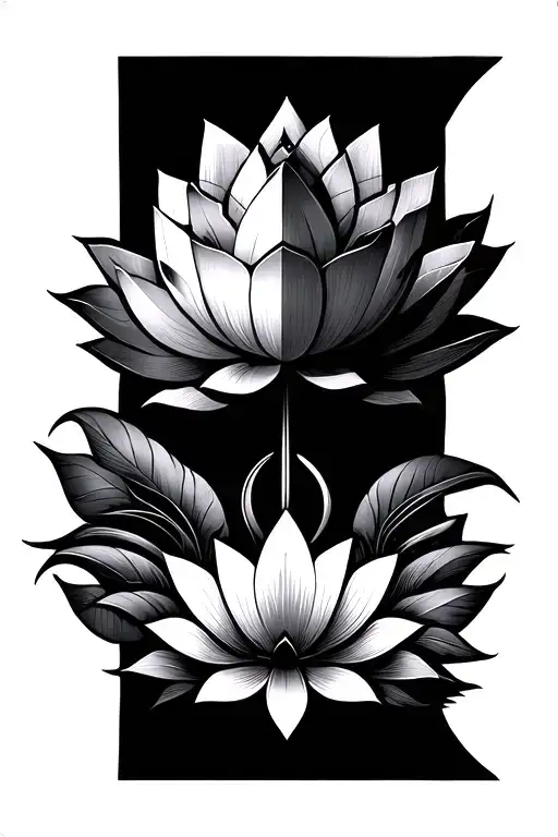 Abracadabra Geometric Ornamental Lotus Forearm With A