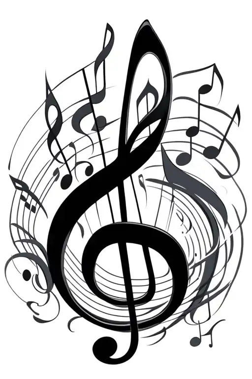 Music Notes Floating