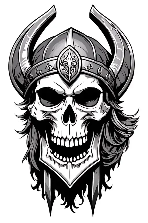 Skull Viking Warrior