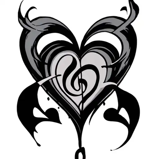 Music And Love Heart