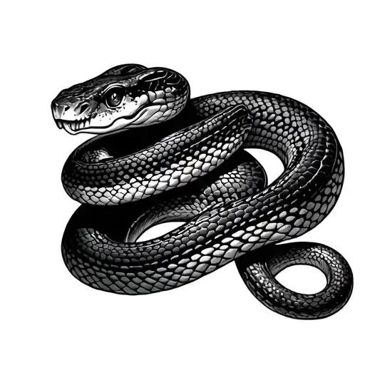 Snake That Wraps With A Background