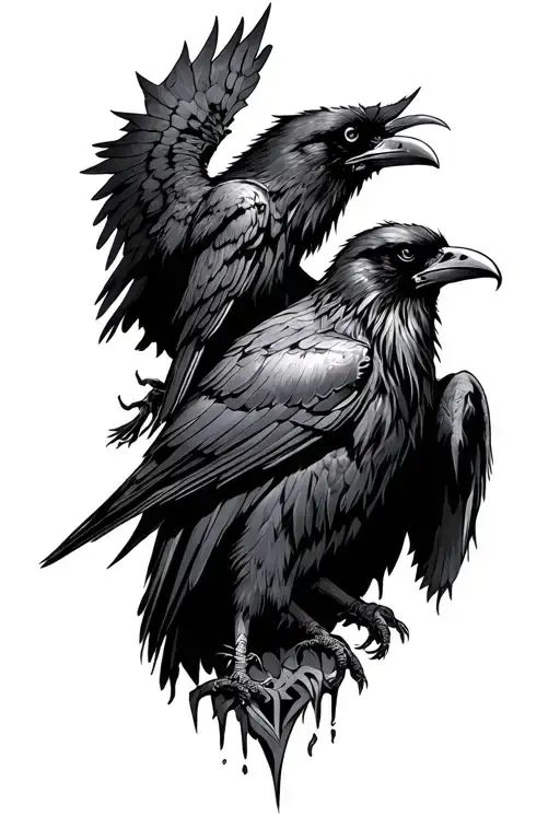 Odin And Ravens