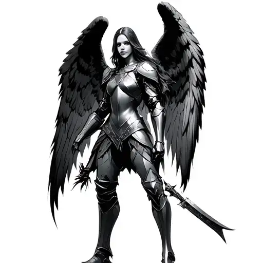 Dark Angel Wearing Armor Nealing