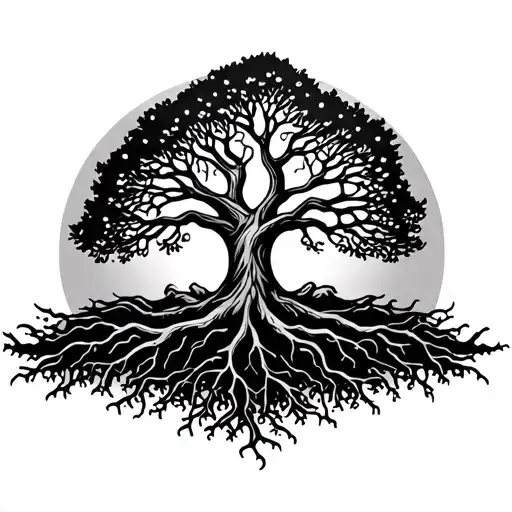 Tree Of Life With Roots