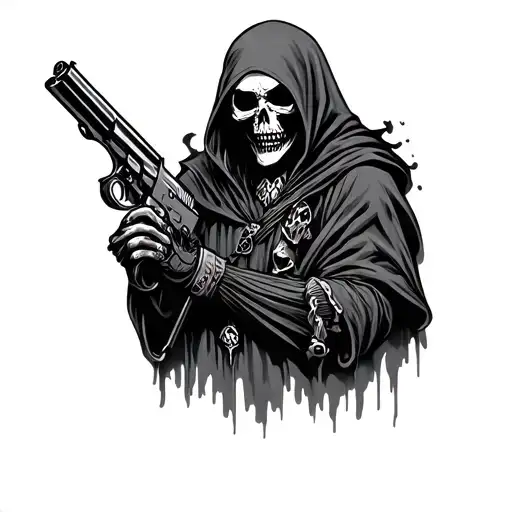 Grim Reaper With Gun