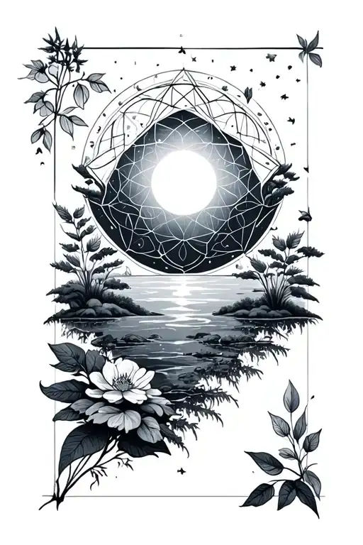Sacred Geometry Nature Scene