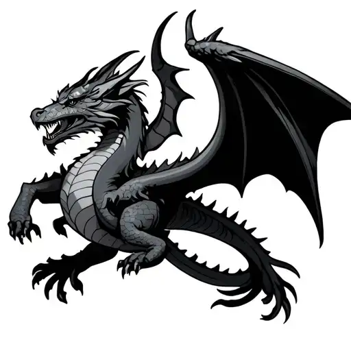 Dragon Flying With Wings Armband