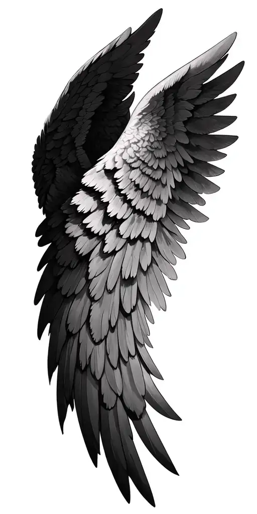 Realistic Angel Wing