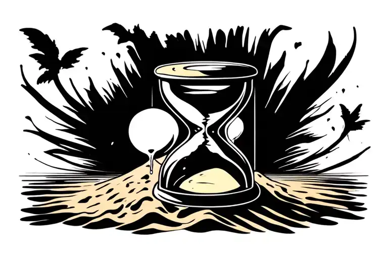 Hourglass Sand Running