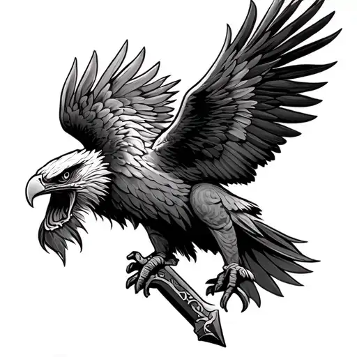 War Eagle Holding Swatstika