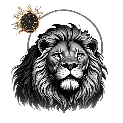 Lion With Timepiece