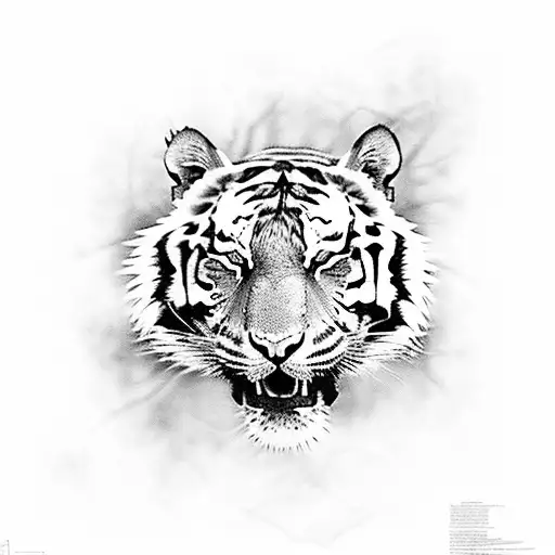 Tiger Sleeping On A Tree