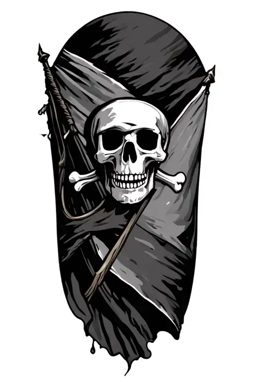 Tattered Pirate Flag