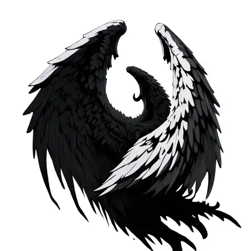 Angel Wings With Demon Wings