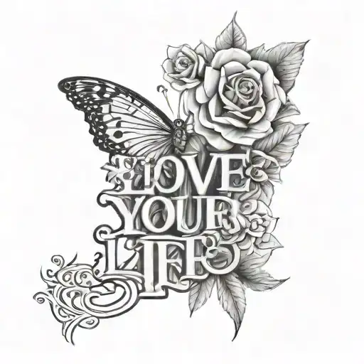 Love Your Life With The Letters